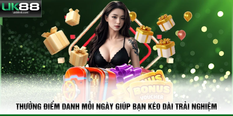 thưởng điểm danh mỗi ngày